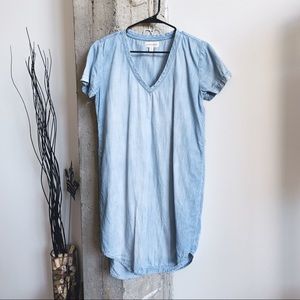 Anthropologie Cloth & Stone Light Blue Shift Dress